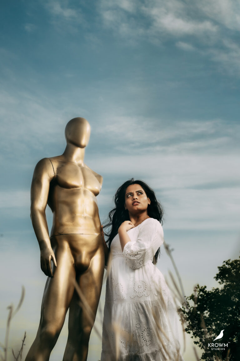 Aesthtic model photoshoot for portfolio by krowm studios in erode